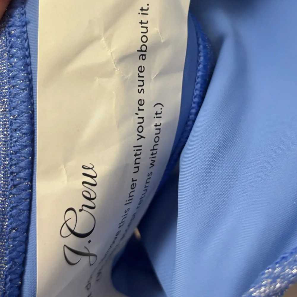 NWT J.Crew Odessa Bikini Top & Hallie Bikini Bottom in Sparkle Rib